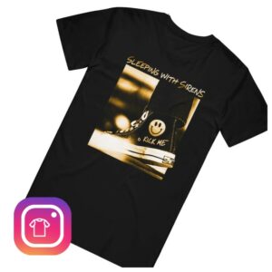 kenny Sleeping With Sirens Merch Store Kick Me Sneaker Black Shirtss kenny Sleeping With Sirens Merch Store Kick Me Sneaker Black Shirtss