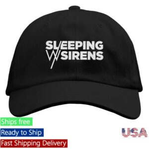 kenny Sleeping With Sirens Merch Store Logo Black Dad Hat kenny Sleeping With Sirens Merch Store Logo Black Dad Hat