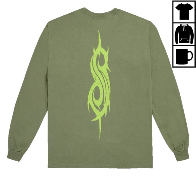 kenny Slipknot Store Merch Beast Green Long Sleeve kenny Slipknot Store Merch Beast Green Long Sleeve