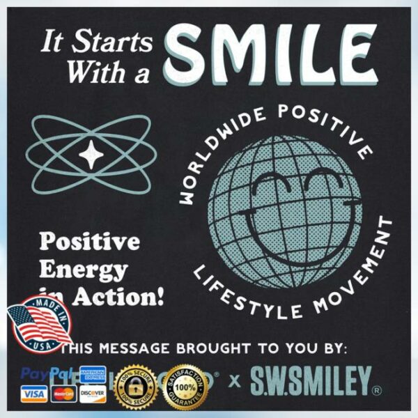 kenny Smiley World Merch Shop Store Lig SWSmiley Starts With A Smile Long Sleeve Shirt