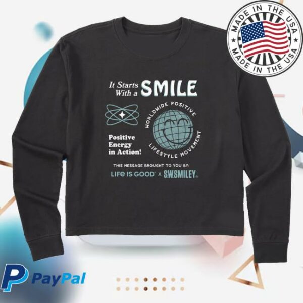 kenny Smiley World Merch Shop Store Lig SWSmiley Starts With A Smile Long Sleeve Shirtss