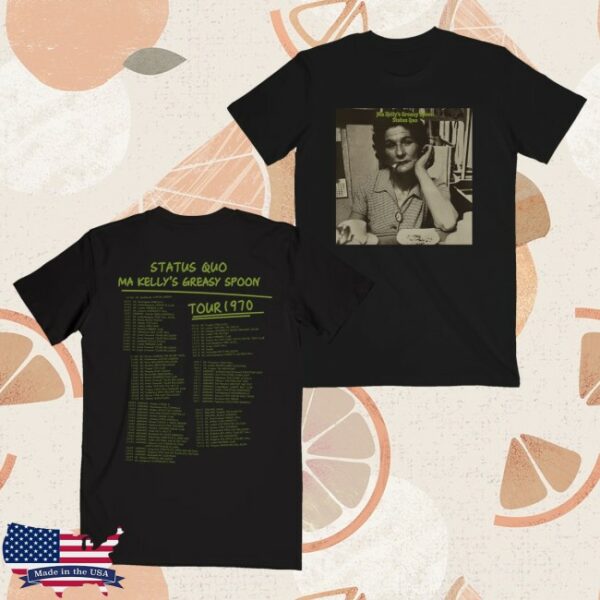 kenny Status Quo Merch Ma Kellys Greasy Spoon Anniversary Tour Tee1