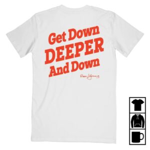 kenny Status Quo Merch Rossi Young Down Down Logo Lyric White Tee