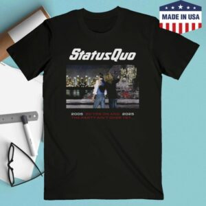kenny Status Quo Merch The Party Aint Over Black Tour Tee