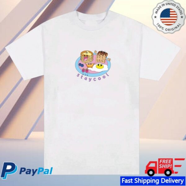 kenny Stay Cool Nyc Merch Breakfast Tee White