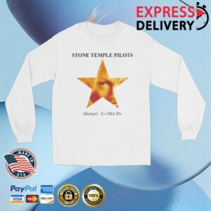 kenny Stone Temple Pilots Store Merch Star Long Sleeve White Shirt