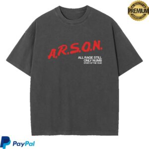 kenny Story Of The Year Merch Store ARSON Vintage Tee kenny Story Of The Year Merch Store ARSON Vintage Tee