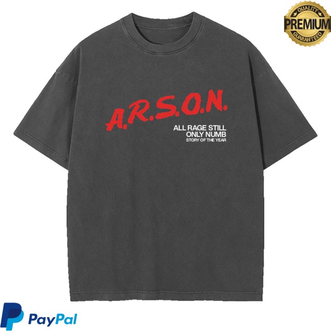 kenny Story Of The Year Merch Store ARSON Vintage Tee kenny Story Of The Year Merch Store ARSON Vintage Tee
