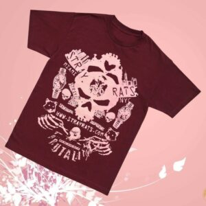 kenny Stray Rats Merch Brutality Tee Burgandy0 kenny Stray Rats Merch Brutality Tee Burgandy0