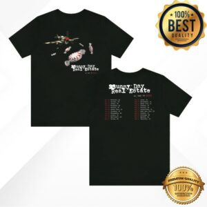 kenny Sunny Day Real Estate Merch Store 2025 Tour Tee Blackss