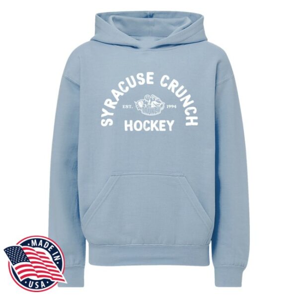 kenny Syracuse Crunch Store Merch Light Blue Youth Hoodie
