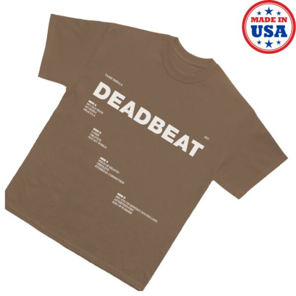 kenny Tame Impala Merch Store Deadbeat Tracklist Shirts