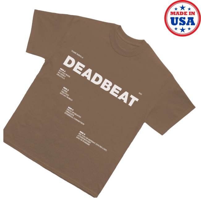 kenny Tame Impala Merch Store Deadbeat Tracklist Shirts kenny Tame Impala Merch Store Deadbeat Tracklist Shirts