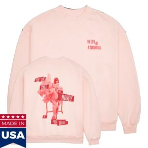 kenny Taylor Swift Merch Shop Store You Can Call Me Honey If You Want Pink Crewneck Sweatshirts