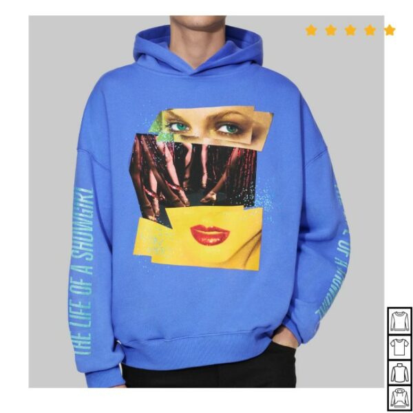 kenny Taylor Swift Merch Store The Life Of A Showgirl Violet Blue Hoodies