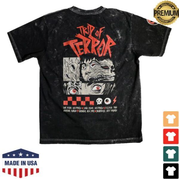 kenny The Boys Store Merch Limited Edition Trip Of Terror Splitting Headache Mineral Wash Shirt