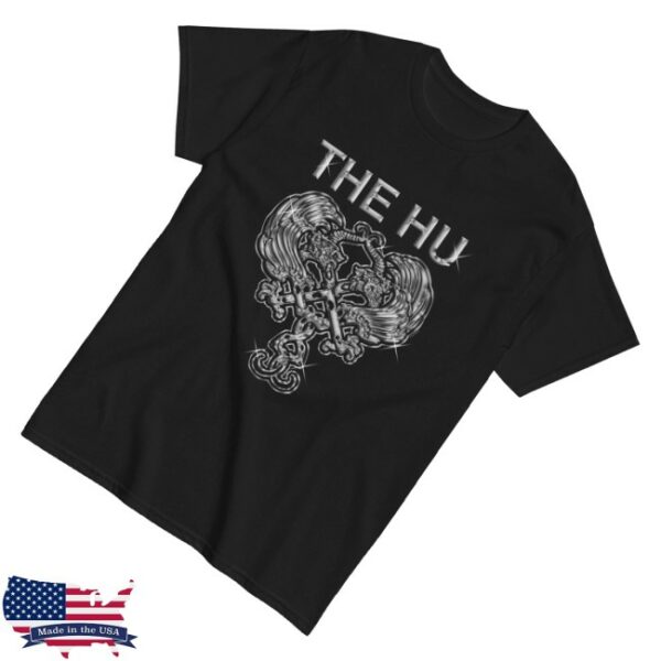kenny The Hu Merch Chrome Crest Black Tee0