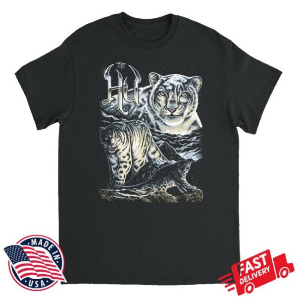 kenny The Hu Official Merch Store Snow Leopard Collage Shirt