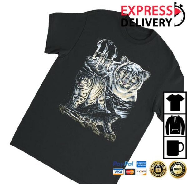 kenny The Hu Official Merch Store Snow Leopard Collage Shirtw