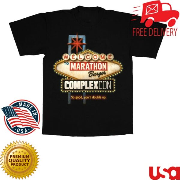 kenny The Marathon Clothing Store Merch Marathon Burger X Complexcon Las Vegas Shirt Blacks
