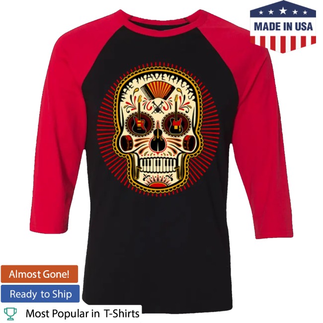 kenny The Mavericks Merch Skull Rays Raglan Tee kenny The Mavericks Merch Skull Rays Raglan Tee