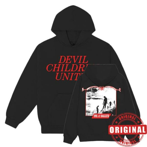 kenny Trust Records Merch Shop Devil Children Unite Black Hoodie