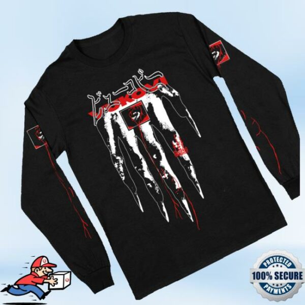 kenny Vukovi Uk Merch Shop Hand Black Long Sleeve Shirtsw