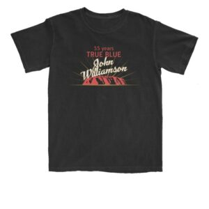 kenny Warner Music Store Merch John Williamson 55 Years Of True Blue Shirt