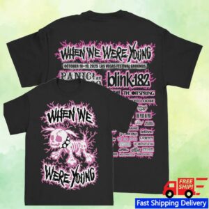 kenny When We Were Young Festival Merch Shop Electric Dog Lineu Shirt