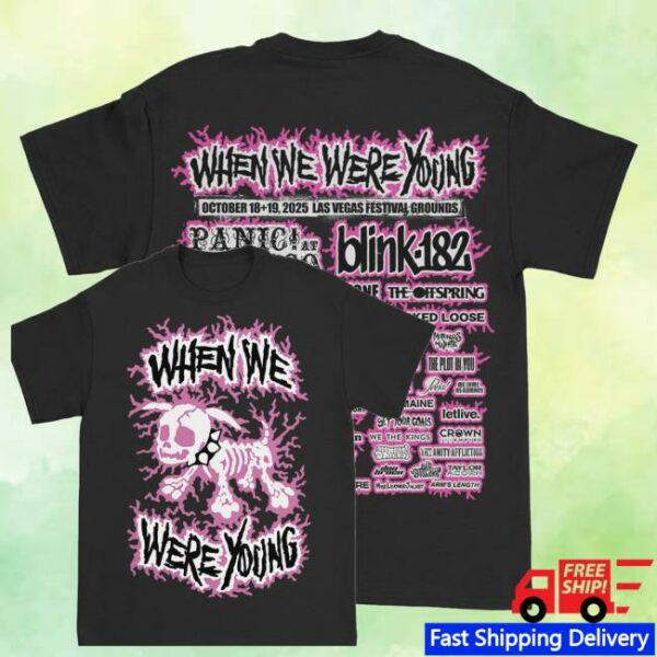 kenny When We Were Young Festival Merch Shop Electric Dog Lineu Shirt