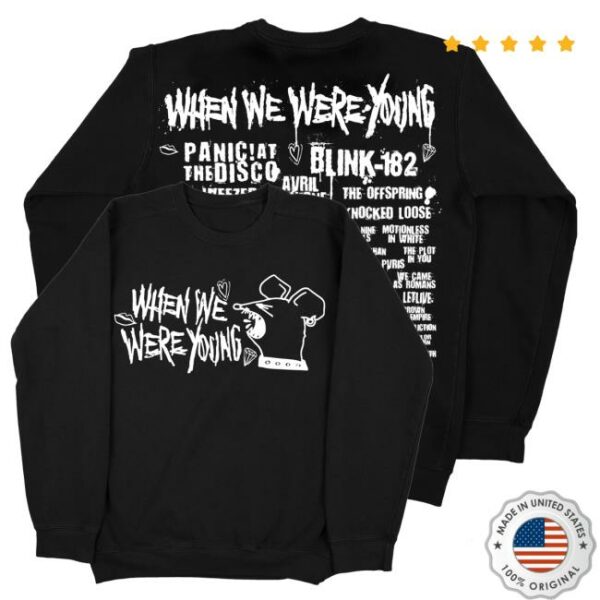 kenny When We Were Young Festival Merch Shop Screaming Rat Sweatshirt