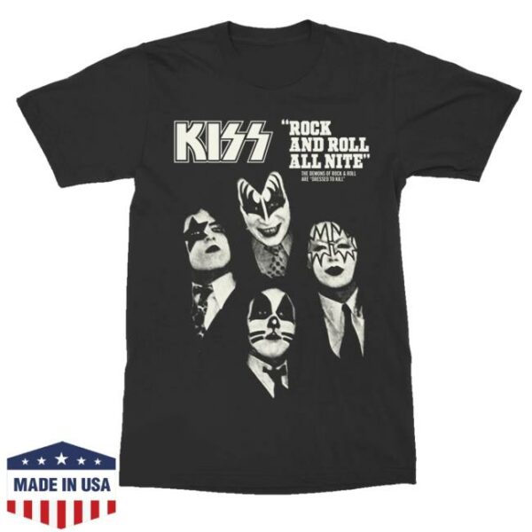 kenny rc Kiss Online Merch Shop Rock And Roll All Nite Dtk Shirt
