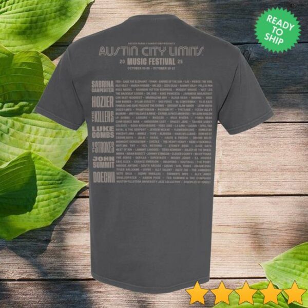 kenny sau Acl Music Festival Store Merch Shop Acl Fest Skyline Lineup Shirt