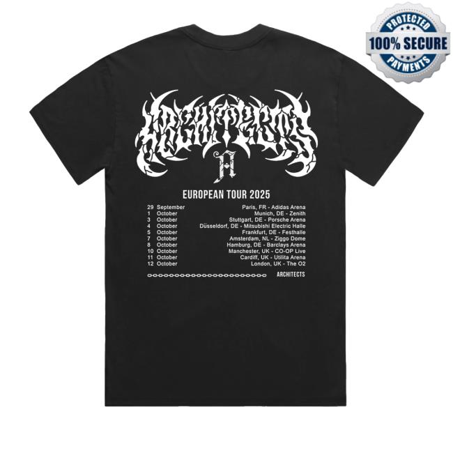 kenny sau Architects Official Merch Shop Hands Of The Reaper Eu Uk Autumn Tour Black Shirt kenny sau Architects Official Merch Shop Hands Of The Reaper Eu Uk Autumn Tour Black Shirt