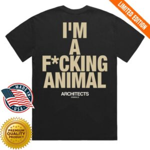 kenny sau Architects Official Merch Shop Im A Fucking Animal Black Shirt kenny sau Architects Official Merch Shop Im A Fucking Animal Black Shirt