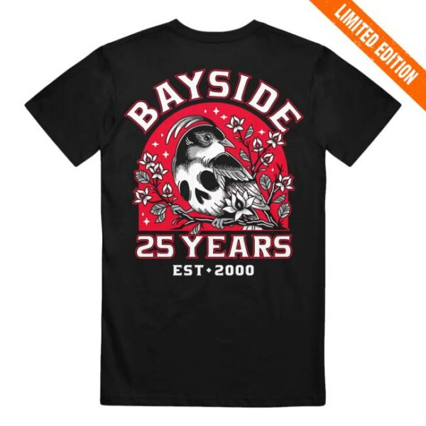kenny sau Bayside Merch Shop Bird Skull Black Shirt