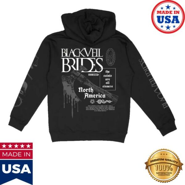kenny sau Black Veil Brides Merch Store Black Axeblood Hoodie