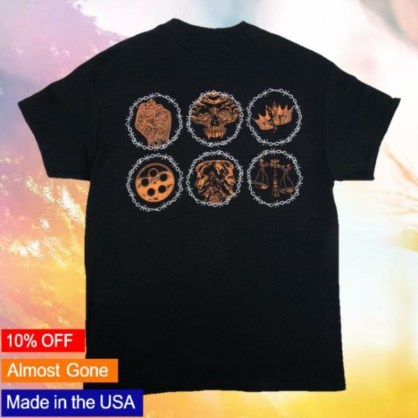 kenny sau Employed To Serve Shop Merch Store Barbed Wire Sun Shirt