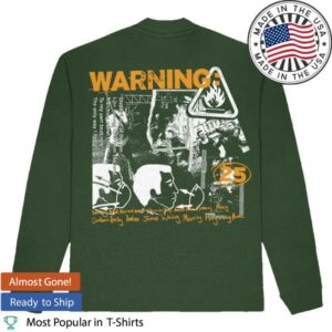 kenny sau Green Day Merch Shop Store Warning 25 Long Sleeve Shirt