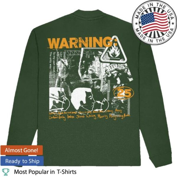kenny sau Green Day Merch Shop Store Warning 25 Long Sleeve Shirt