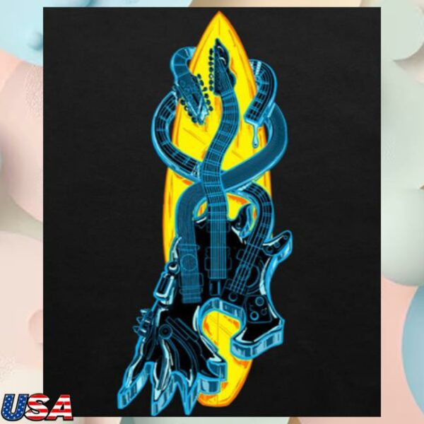 kenny sau Joe Satriani Merch Hydra Tour Black Hoodie
