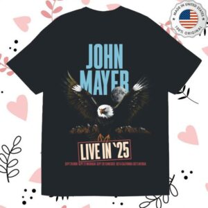 kenny sau John Mayer Merch Shop Live In 25 Shirt