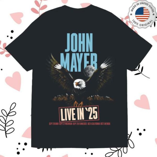 kenny sau John Mayer Merch Shop Live In 25 Shirt
