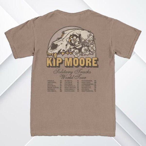 kenny sau Kip Moore Merch Shop Solitary Tracks World Shirt