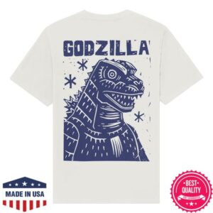 kenny sau Pabst Blue Ribbon Merch Store Shop Godzilla Portrait White Shirt