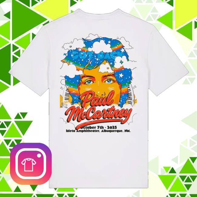 kenny sau Paul Mccartney Store Merch Shop Got Back 2025 Albuquerque Event Shirt kenny sau Paul Mccartney Store Merch Shop Got Back 2025 Albuquerque Event Shirt