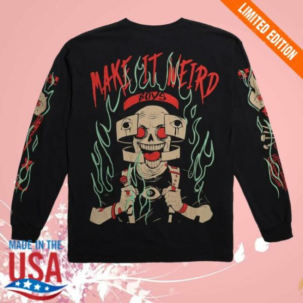 kenny sau The Boys Merch Shop Store Trip Of Terror Make It Weird Long Sleeve Shirt