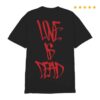 kenny sau Trust Records Merch Shop Love Is Dead Black Shirt