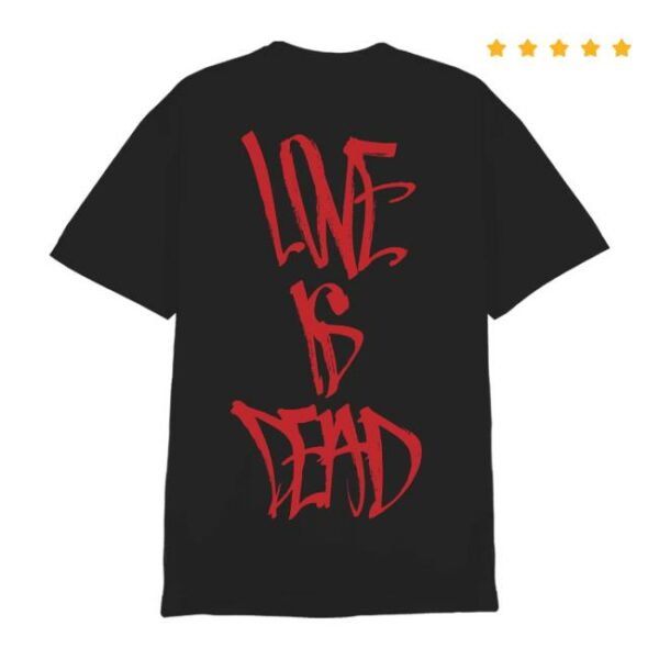 kenny sau Trust Records Merch Shop Love Is Dead Black Shirt