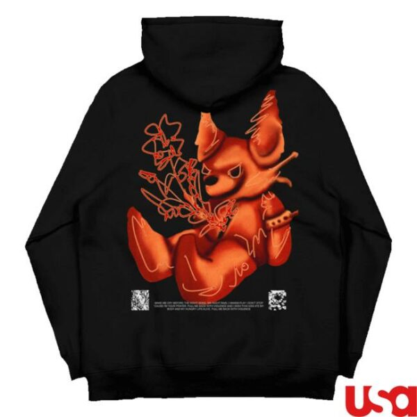 kenny sau Vukovi Uk Merch Shop Bear Black Hoodie